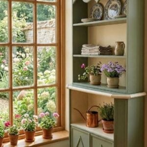 zelena omara s srcem